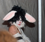 By the stripper pole at Whiskey and Whores